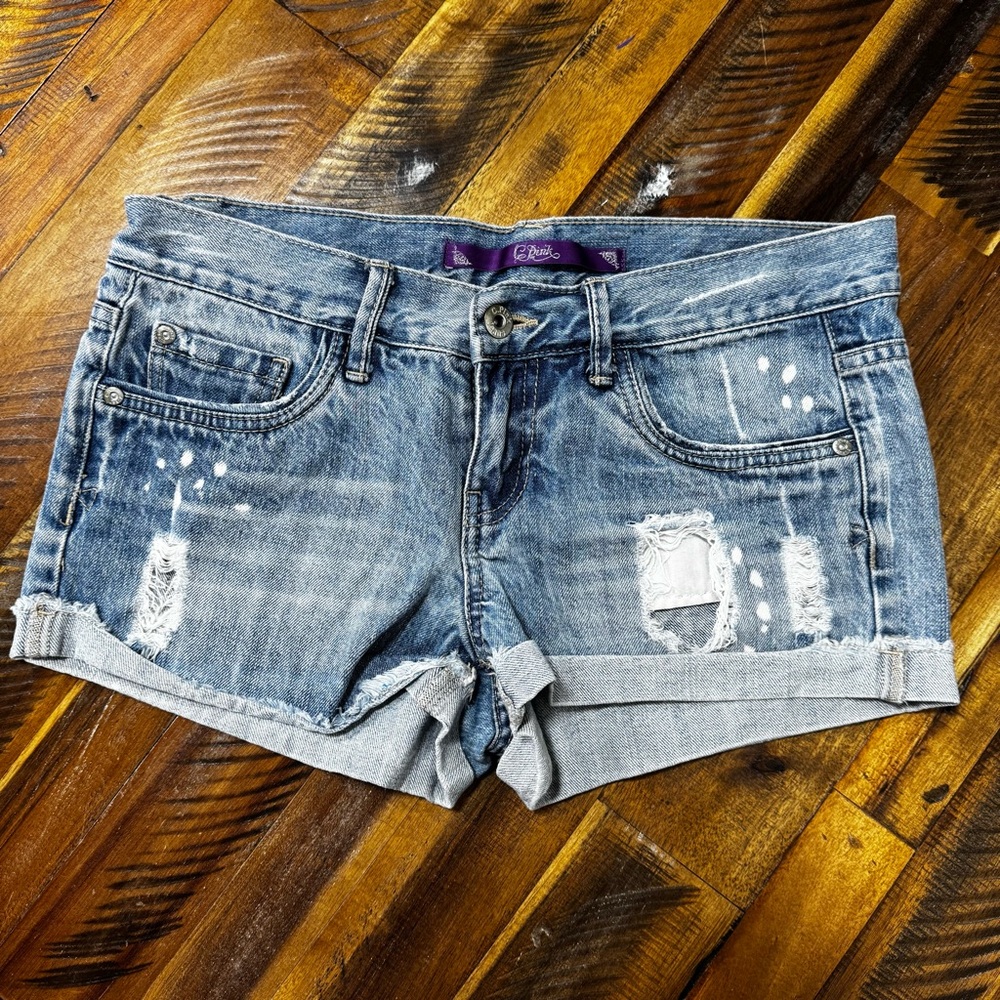 Distressed Jean Shorts